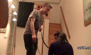 Bondage and sex with flexible teen girl