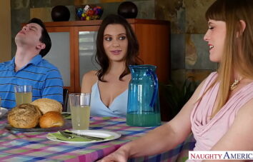 Easter Brunch Turns into a Hot Threesome with Lana & Kylie