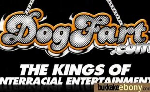 Ebony in a huge bukkake 7