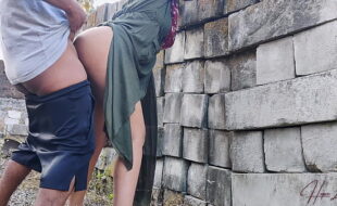 Horny Indonesian Wife Fucked Outdoors.