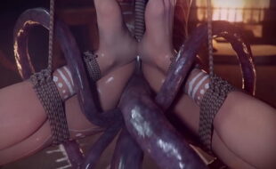 Lara Croft Bondage Show [Wildeer Studio][Sound]