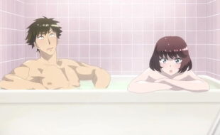 ''Moans Echo in the Steamy Outdoor Bath'' Unexpected Threesome(Hentai Sex) Eng Sub