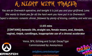 [OVERWATCH] A Night With Tracer| Erotic Audio Play by Oolay-Tiger