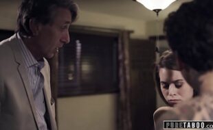 PURE TABOO Step-Brother Catches His Step-Sis Fucking Step-Dad