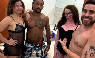 Putaria com trisal mais famoso do xvideos com Jr Doidera acabou em muito leite