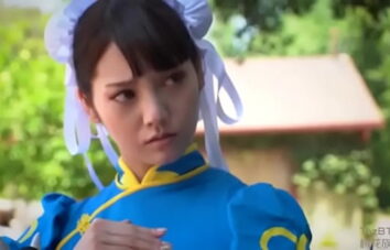 Chun li cosplay interracial