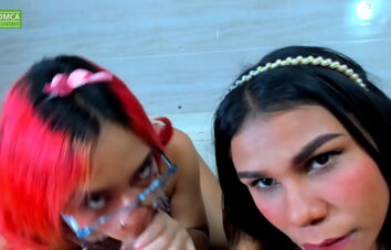 two girls entertain themselves with this boy’s cock – POV BLOWJOBS